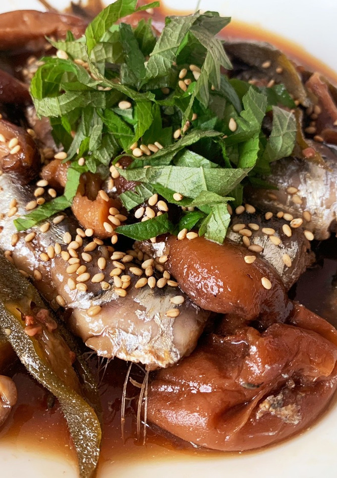 味しみしみ！ほろほろイワシとオクラの梅煮-レシピのメイン写真