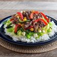 「さけるチーズ」の夏野菜牛丼