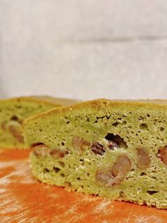 しっとり抹茶と小豆のパウンドケーキ-レシピのメイン写真