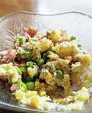 レンジで、ポテサラ。冷凍ポテト使用