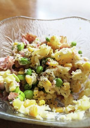 レンジで、ポテサラ。冷凍ポテト使用-レシピのメイン写真