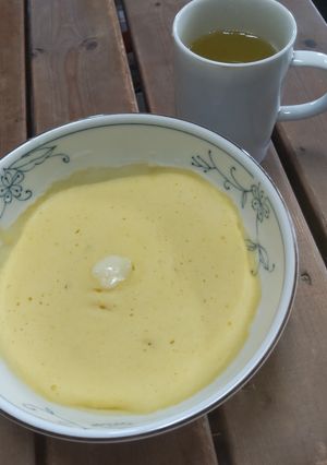 お一人様のズボラ飯＊米粉チーズ蒸しパン-レシピのメイン写真