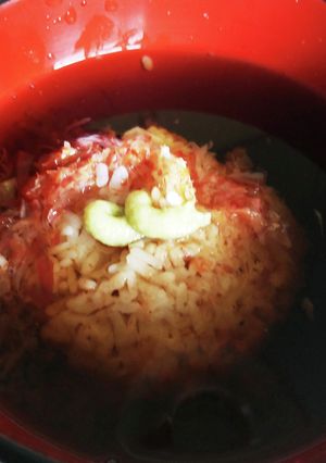 ふじの男の料理　麦茶漬け-レシピのメイン写真
