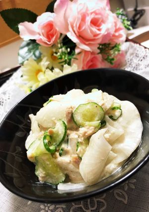 美味★大根サラダ★ツナマヨぽんガーリック-レシピのメイン写真