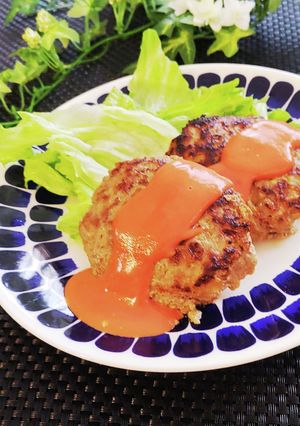 ☆ハンバーグ☆hotオーロラソース-レシピのメイン写真