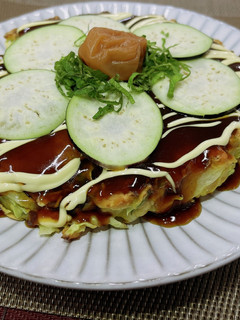 なす入り梅しそお好み焼き-レシピのメイン写真