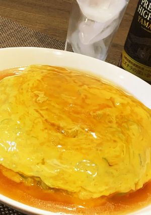 超絶簡単! ネギだけ天津飯-レシピのメイン写真