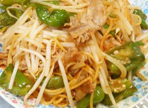 トウモロコシ麺のポークソテー風味焼きそば-レシピのメイン写真