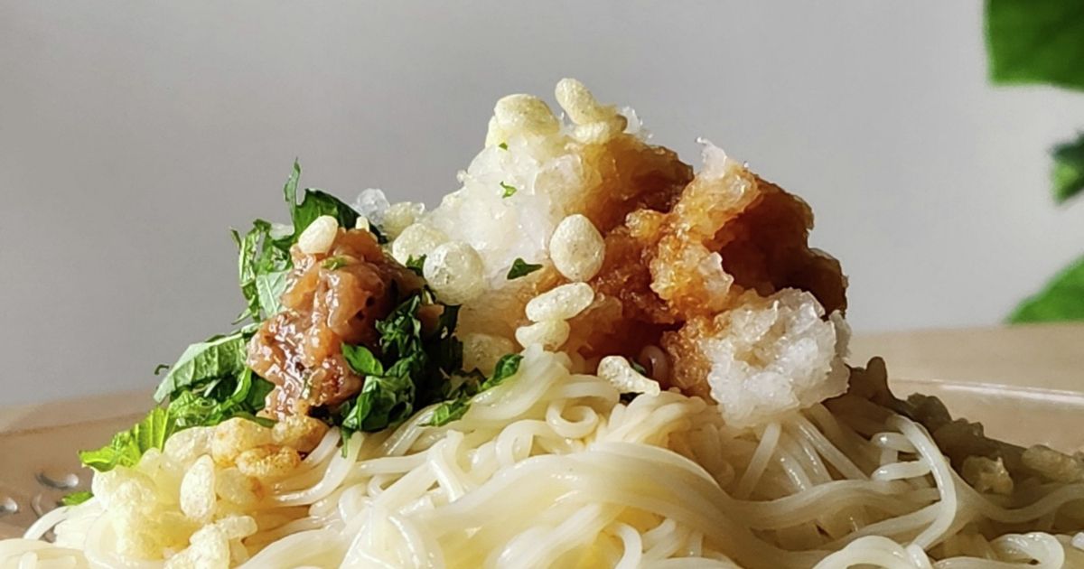 鬼おろしぶっかけ☆余ったそうめん☆ランチ by マダム・フィーカ