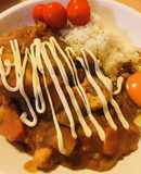 金曜カレー●トマト缶＆ミルクのマヨカレー