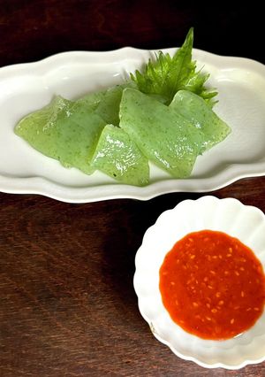 キムチだれ刺身こんにゃく-レシピのメイン写真