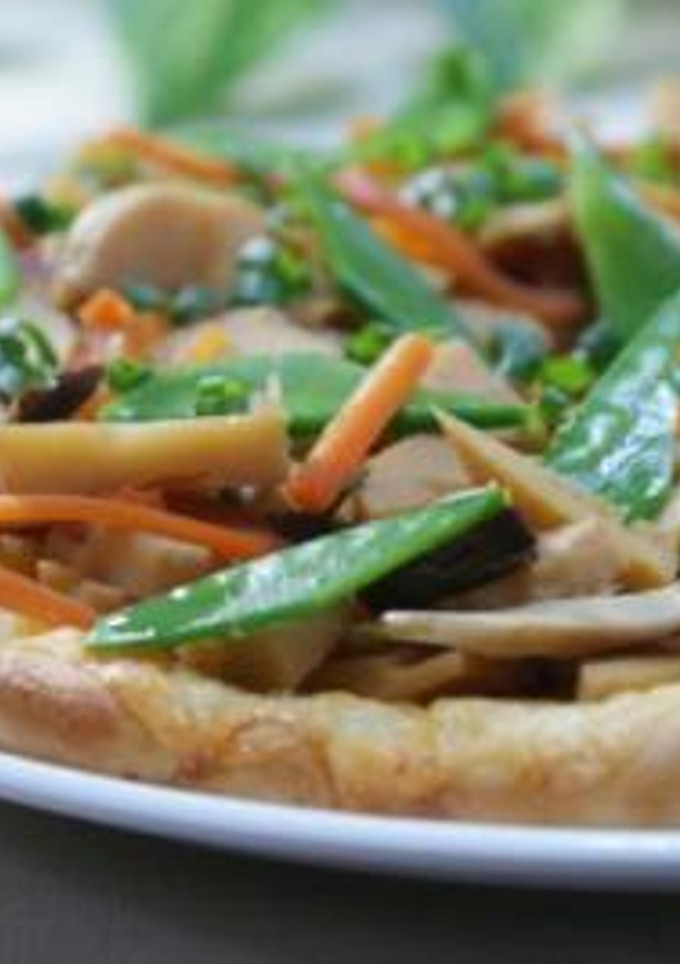 たけのことエリンギのピザ-レシピのメイン写真