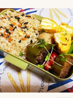 ピーマンの肉詰めお弁当-レシピのメイン写真