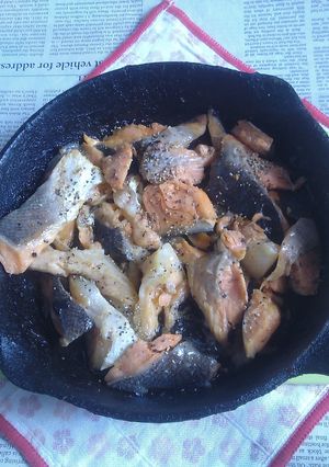 イシスキで銀鮭のアラの焼き鮭V12-レシピのメイン写真