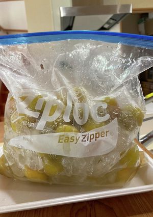 ジップロックで簡単！　　梅シロップ-レシピのメイン写真