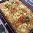 辛ラーメンでもんじゃ焼き