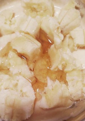 うつ病の食事療法：バナナきな粉ヨーグルト-レシピのメイン写真
