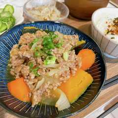 รูปของ かぼちゃのそぼろ煮