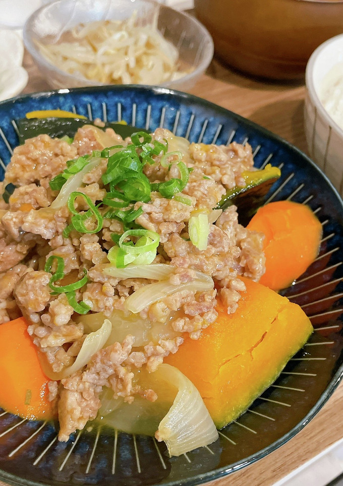 かぼちゃのそぼろ煮-レシピのメイン写真