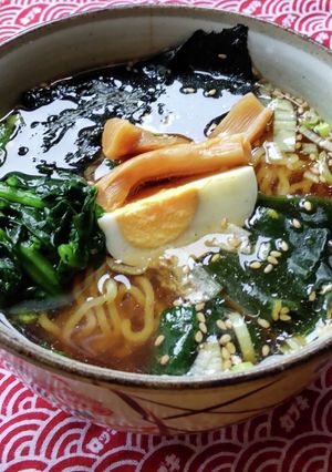 生ラーメンで中華そば♪-レシピのメイン写真