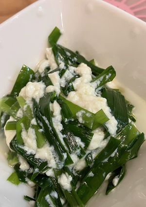 ニラの豆腐和え-レシピのメイン写真