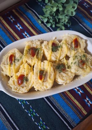 レンチン米粉パンでソーセージパン-レシピのメイン写真