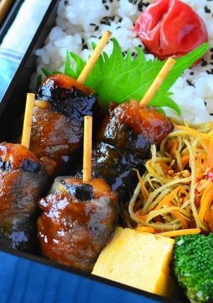 意外な組み合わせが美味しい。磯辺団子の肉巻き♪-レシピのメイン写真
