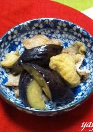 なすと油揚げの肉煮-レシピのメイン写真