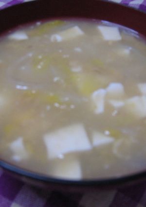 白菜と豆腐のクリームコーンスープ♪-レシピのメイン写真