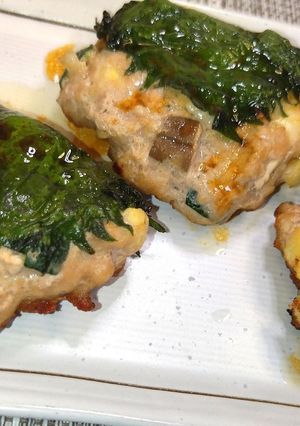 ごろっと野菜入り大葉チーズつくね★動画★-レシピのメイン写真