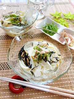 夏のランチに★冷やしお茶漬けうどん-レシピのメイン写真