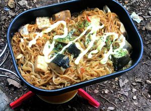 ▲山ごはん▲缶詰アヒージョ焼きそば-レシピのメイン写真