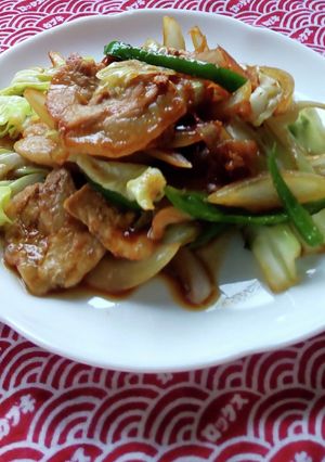 源たれで！ロース肉の肉野菜炒め♪-レシピのメイン写真