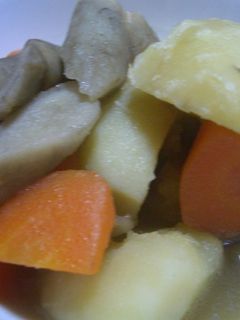 鶏皮で根菜の煮物-レシピのメイン写真