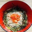 ☆簡単☆納豆キムチ乗せ☆卵かけご飯☆