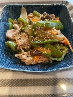 なすとピーマンと豚肉のポン酢炒め-レシピのメイン写真