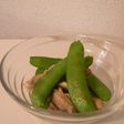 さやえんどうと鳥ささみの簡単ゴマ油炒め