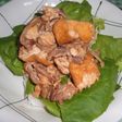 ☆厚揚げと豚肉のサラダ盛り丼☆