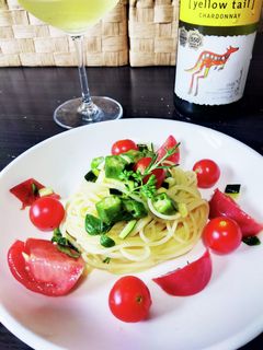 夏野菜の冷製パスタ-レシピのメイン写真