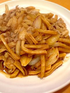 マックフライポテトで作る豚肉カレー炒め-レシピのメイン写真