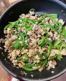 鶏胸ミンチのウィスキー炒め！筋肉メシ