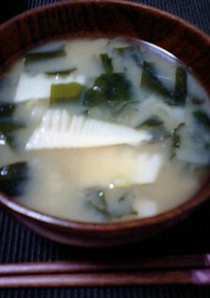 簡単!筍の味噌汁-レシピのメイン写真