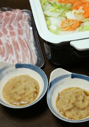 簡単！豚しゃぶのたれ　おろしレモン-レシピのメイン写真