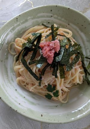簡単!明太子スパゲッティ-レシピのメイン写真