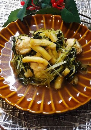 水菜と油揚げのさっぱり煮びたし-レシピのメイン写真