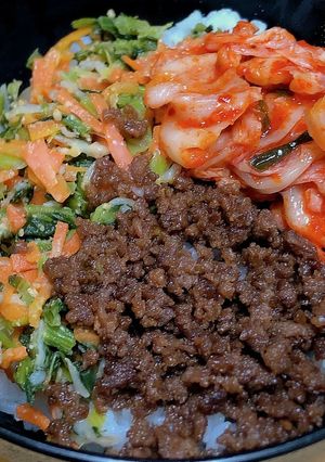 ズボラの簡単めちゃウマ☆ビビンバ丼♪-レシピのメイン写真