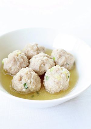 豆腐でフワッと【やわトロ豚団子】お鍋等に-レシピのメイン写真