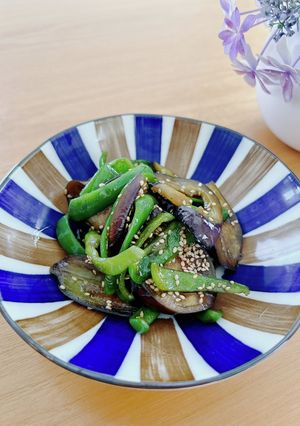 ピーマンと茄子の炒め物-レシピのメイン写真