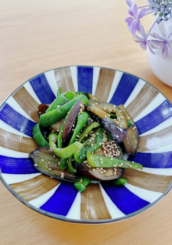 ピーマンと茄子の炒め物-レシピのメイン写真