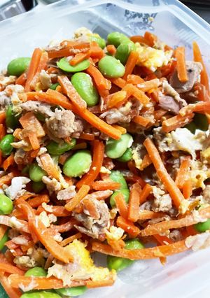 枝豆人参シーチキンしりしり-レシピのメイン写真